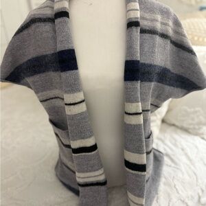 Derek Lam Gray and Navy Striped Cardigan